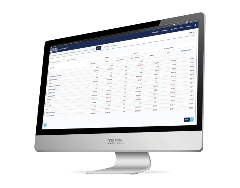 Trade Promotion Management Screenshot showing Profit and loss account